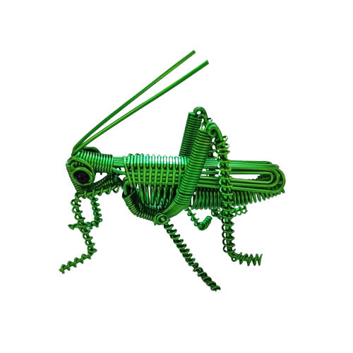 H1 Grasshopper Aluminum wire weaving Handicrafts