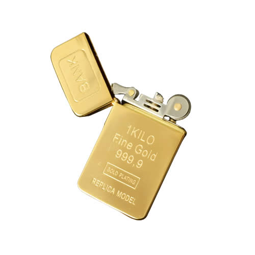L19 Fine Gold Brick Super Thin Lighter